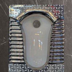 توالت زمینی -طرح دار- نقره ای فروشگاه شیرآلات عرفانی