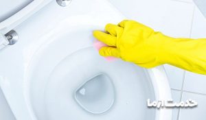 نظافت توالت فرنگی